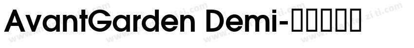 AvantGarden Demi字体转换